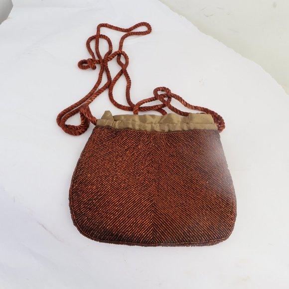 Micheline Burke Beaded Satin Purse - Picture 2 of 7